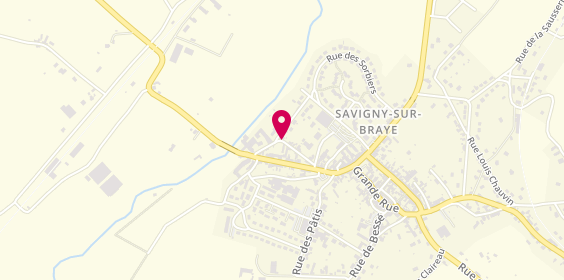 Plan de Savigny Ambulances - Taxis de Savigny - Savigny E, 18 Rue de la Receveuserie, 41360 Savigny-sur-Braye