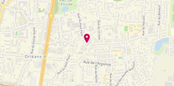 Plan de Ambulances Abc Altesse, 8 Rue Félix Maulien, 45000 Orléans