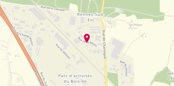 Plan de Roazhon Urgences, 11 Rue Motte, 35770 Vern-sur-Seiche
