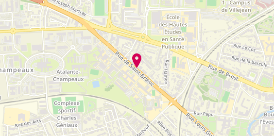 Plan de Ambulances des Lices, 74 Rue Saint Brieuc, 35000 Rennes