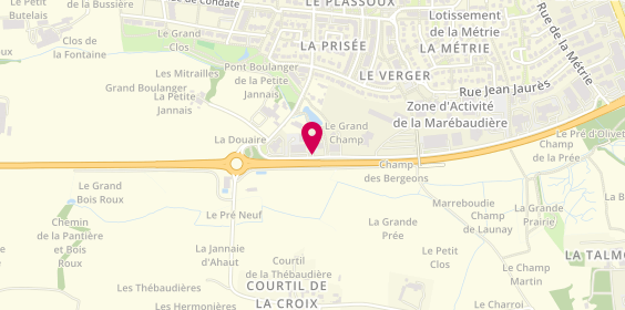 Plan de Ambulances Priour et Pompes Funebre, 7 Rue Marebaudiere, 35760 Montgermont