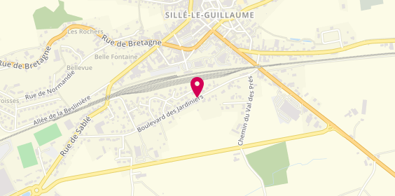 Plan de Ads Ambulances, Zone Industrielle des Jardiniers, 72140 Saint-Rémy-de-Sillé