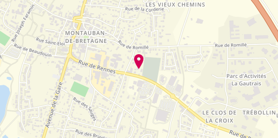 Plan de Pompes Funebres Priour Point Funeplus Ma, 47 Rue de Rennes, 35360 Montauban