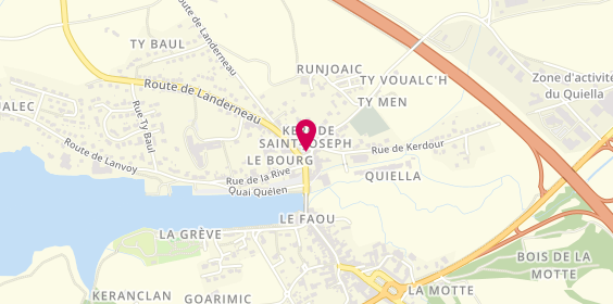 Plan de Ambulances Taxis Iwan Etienne, 8 Place Saint Joseph, 29590 Le Faou