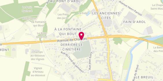 Plan de Pompes Funèbres ARNOULD BOURBON - le Choix Funéraire, 275 avenue de Chamiec, 88500 Mirecourt