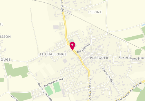 Plan de Taxis Ambulances Lemoult, 17 Rue de Saint Malo, 35540 Plerguer