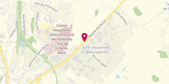 Plan de Ambulances Caplain, Route Paris, 61600 La Ferté-Macé