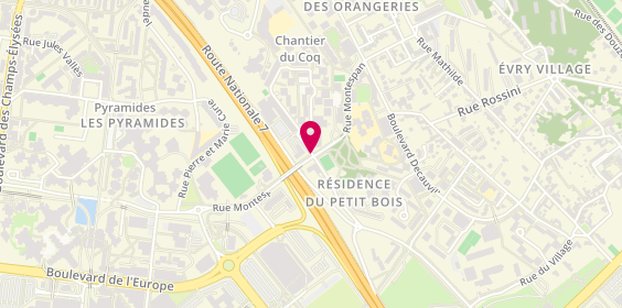 Plan de Sud Ambulances 91, 8 Rue Montespan, 91000 Évry-Courcouronnes