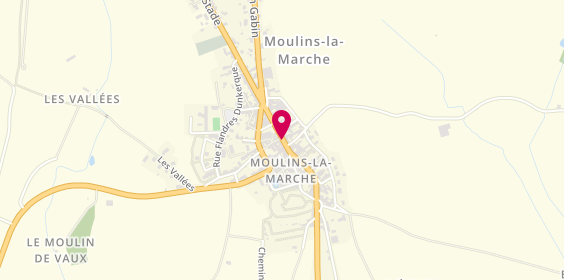 Plan de Sos Ambulances Mariette, 39 Grande Rue, 61380 Moulins-la-Marche