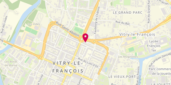 Plan de SARL Vitry Ambulances, 2 Rue des Fosses, 51300 Vitry-le-François