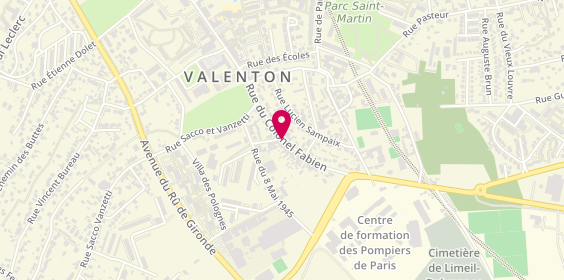 Plan de D.S Ambulances, 52 Rue du Colonel Fabien, 94460 Valenton