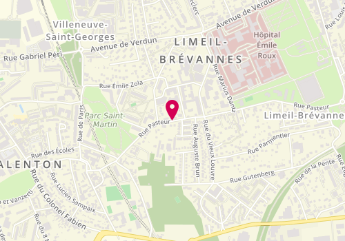 Plan de Med'Ambulances, 26 Rue Pasteur, 94450 Limeil-Brévannes