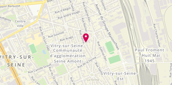 Plan de Kb Ambulances, 17 Rue Camille Groult, 94400 Vitry-sur-Seine