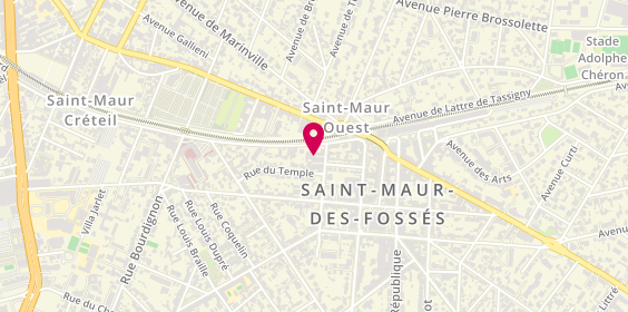 Plan de Ambulances Cosy, 4 Rue Edouard Vallerand, 94100 Saint-Maur-des-Fossés