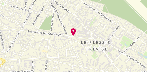 Plan de Adsa Ambulances, 20 Avenue General Leclerc, 94420 Le Plessis-Trévise
