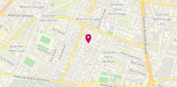 Plan de Essentiel Ambulances, 14 Rue Périer, 92120 Montrouge