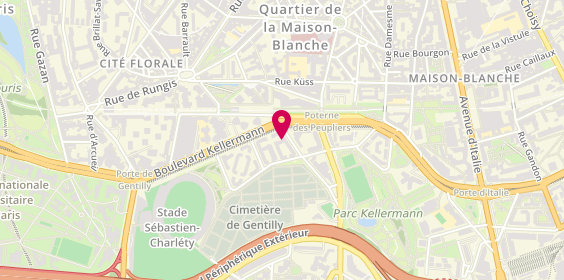 Plan de Pro.med 75, 63 Boulevard Kellermann, 75013 Paris