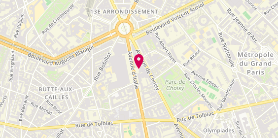 Plan de Ambulances France Sante 75, 19 Avenue d'Italie, 75013 Paris