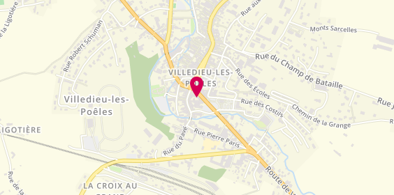 Plan de SARL Ambulance Villedieu, 8 Bis Rue du Général de Gaulle, 50800 Villedieu-les-Poêles-Rouffigny