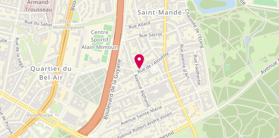 Plan de Ambulances Alouette, 32 Rue de l'Alouette, 94160 Saint-Mandé