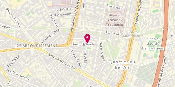 Plan de Ambulances Saint Julien, 23 Rue Louis Braille, 75012 Paris