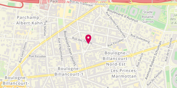 Plan de Boulogne Ambulances 92, 42 Rue Gambetta, 92100 Boulogne-Billancourt