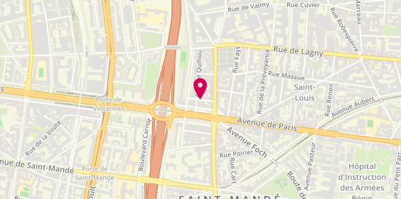 Plan de Shanna Ambulances, 10 Bis Rue des Vallees, 94160 Saint-Mandé