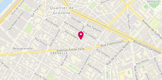 Plan de Eiffel Ambulances, 37 Rue Fondary, 75015 Paris
