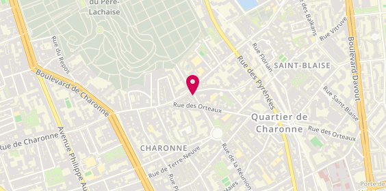 Plan de Atome Ambulances, 111 Rue Réunion, 75020 Paris