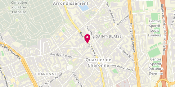 Plan de Malone Ambulances, 133 Rue des Pyrenees, 75020 Paris