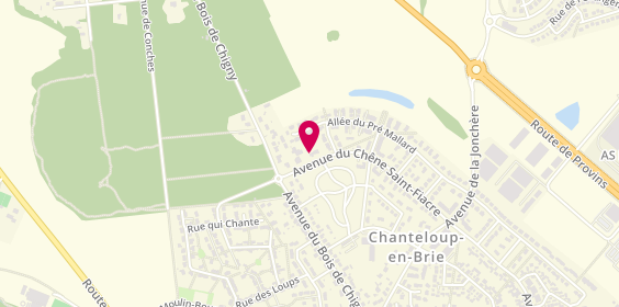 Plan de Anjaly Chanteloup, 3 Avenue du Chêne Saint Fiacre, 77600 Chanteloup-en-Brie