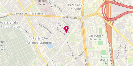 Plan de Ambulances Pelleport, 6 Rue Pelleport, 75020 Paris