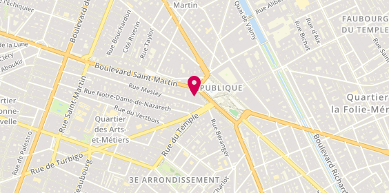 Plan de Les Ambulances Modernes, 21 Place de la Republique, 75003 Paris