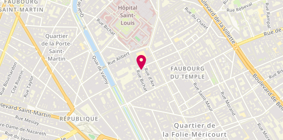 Plan de Dahlia Ambulances, 4 Rue Jacques Louvel Tessier, 75010 Paris
