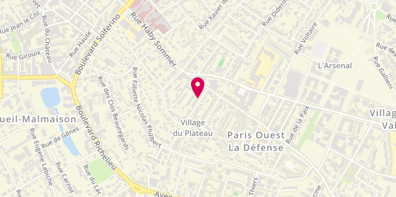 Plan de Paulval Ambulances, 2 Rue Yves du Manoir, 92500 Rueil-Malmaison