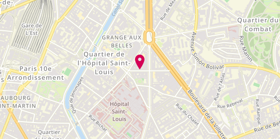 Plan de Ambulances Les Merisiers, 7 Rue Vicq d'Azir, 75010 Paris