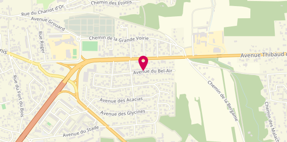 Plan de Elite Ambulances, 23 Avenue du Bel Air, 77400 Lagny-sur-Marne