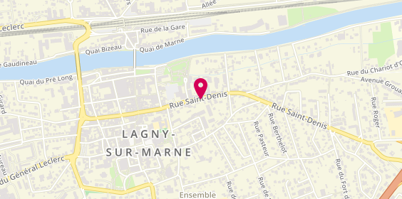 Plan de SAS Ambulances Services 77, 75 Rue Saint Denis, 77400 Lagny-sur-Marne