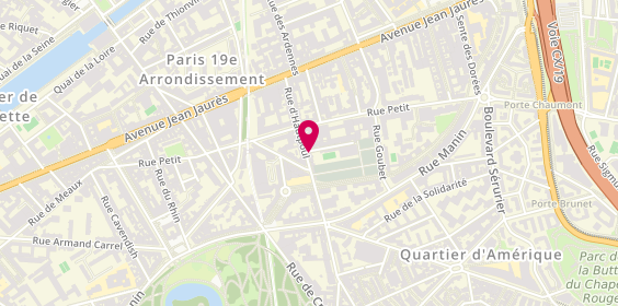 Plan de Ambulances Saint Gabriel, 52 Rue d'Hautpoul, 75019 Paris