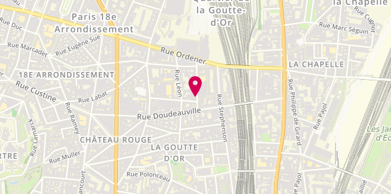 Plan de Ambulances Paris 18 Ordener, 7 Rue Ernestine, 75018 Paris