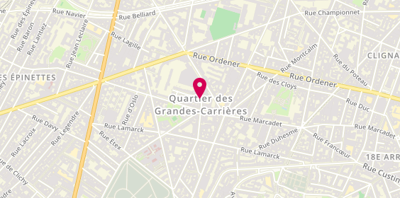Plan de SARL Ambulance Gefer, 53 Rue E Carriere, 75018 Paris