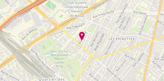 Plan de Ambulance Gambetta 75, 4 Rue Boulay, 75017 Paris