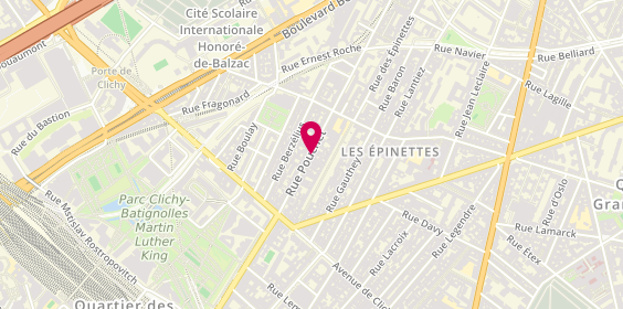 Plan de Asb Ambulances, 30 Rue Pouchet, 75017 Paris