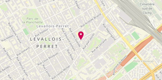 Plan de Jad Ambulances, 120 Rue Louis Rouquier, 92300 Levallois-Perret