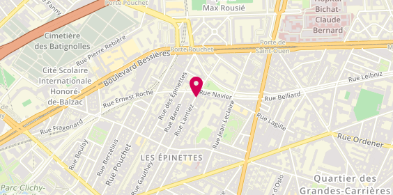 Plan de Ambulances Elliot, 42 Rue Lantiez, 75017 Paris