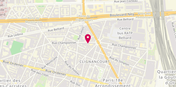 Plan de 911 Emergency Ambulances, 71 Rue Championnet, 75018 Paris
