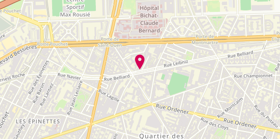 Plan de Ambulances Ls 75, 64 Rue Leibniz, 75018 Paris