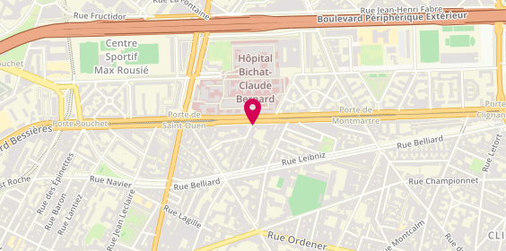 Plan de Paname Ambulances, 131 Boulevard Ney, 75018 Paris