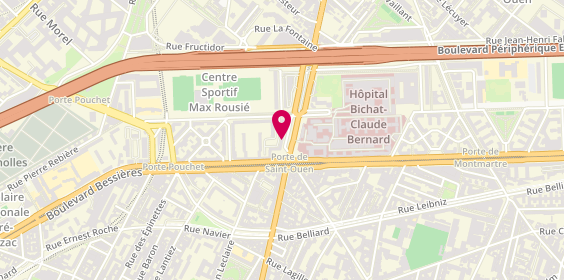 Plan de Ambulances Sacré Coeur, 3 Avenue de la Porte de Saint Ouen, 75017 Paris