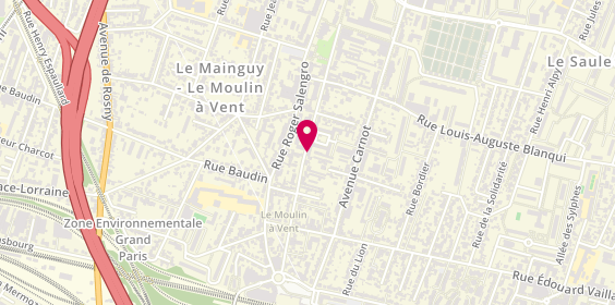Plan de Sn Ambulances Pasteur, 93 Avenue de la République, 93140 Bondy